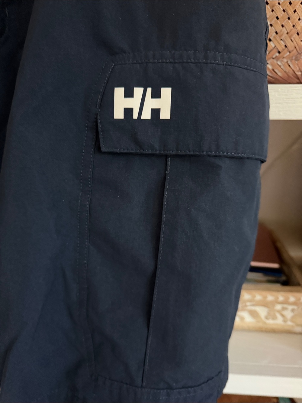 Helly Hansen Dark Navy Cargo Shorts with HH Logo. Size 36. Like new! - Picture 3 of 6